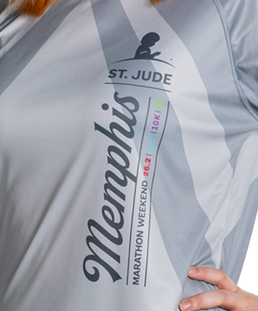 Unisex Long Sleeve Sublimated Performance Shirt Grey